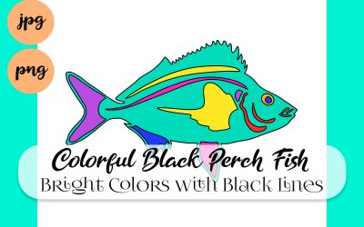 Colorful Black Perch